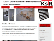 Tablet Screenshot of kunststofftechnik-roos.de